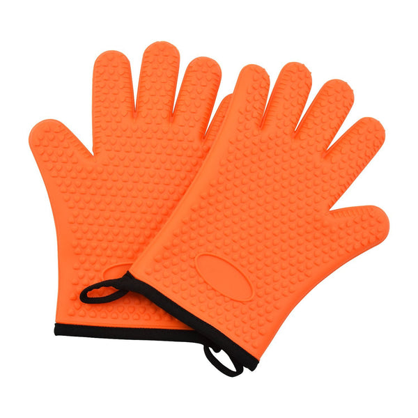 Grilling Glove-Heat Resistant Glove BBQ Kitchen Silicone Oven Mitts